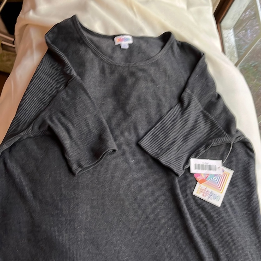 Charcoal grey LuLaRoe Irma tunic. NWT sizeL- about 18. - Picture 1 of 5